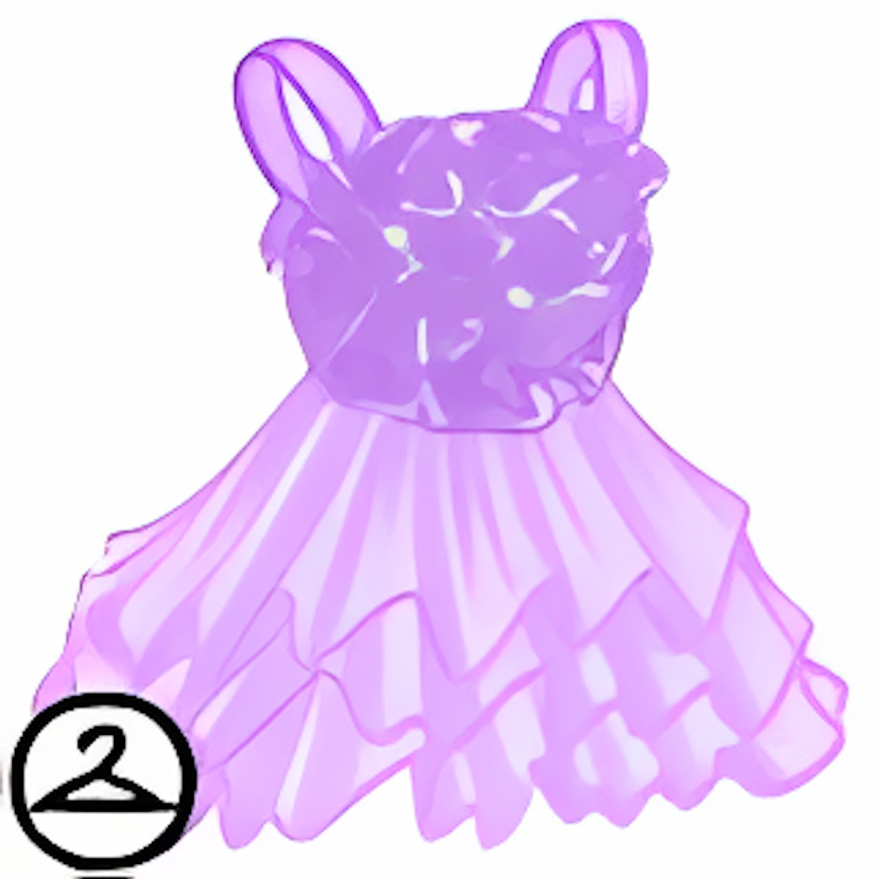 Dyeworks Purple: Pastel Rose Tulle Dress
