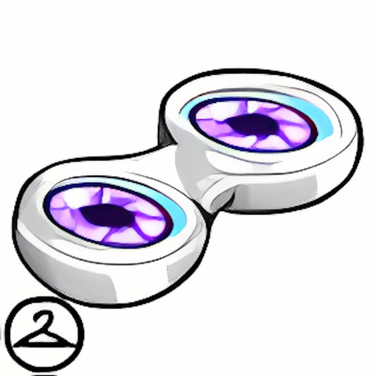 Premium Collectible: Silver Swirl Contacts