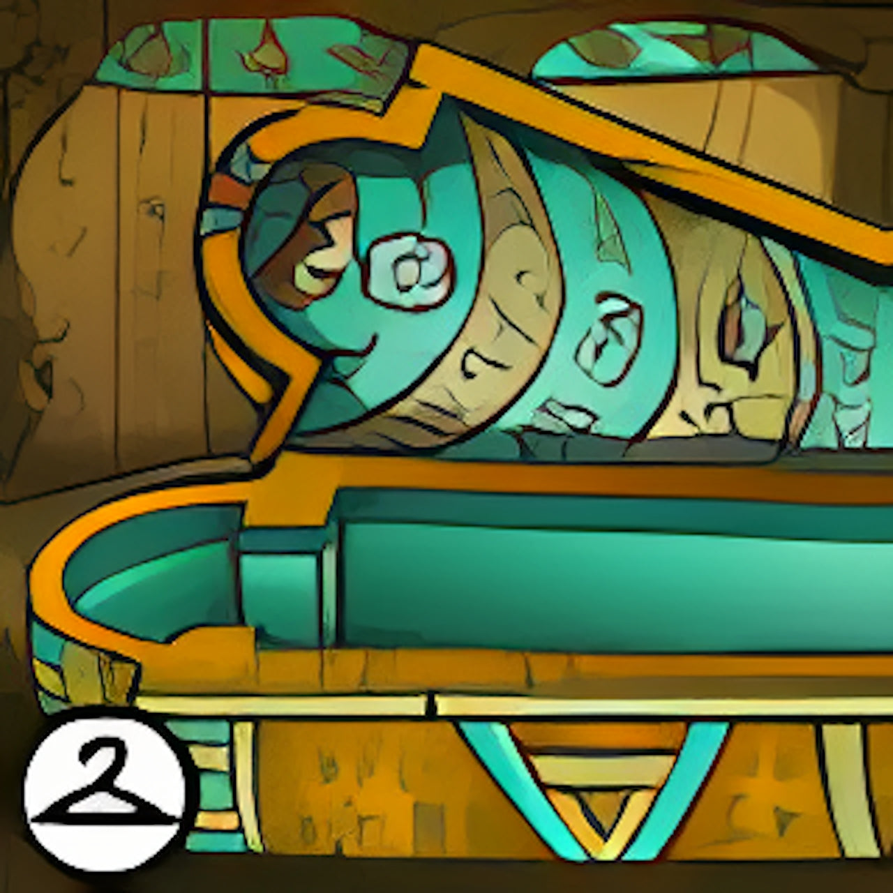 Golden Sarcophagus Background