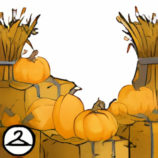 Autumn Pumpkin Display Foreground