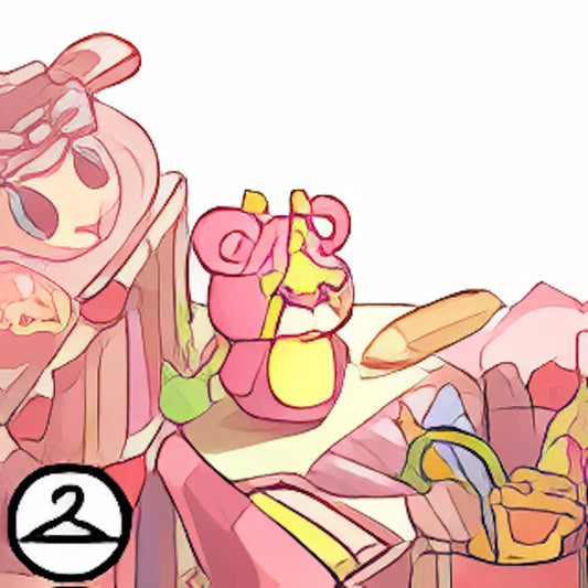 Kawaii Pastel Desk Foreground