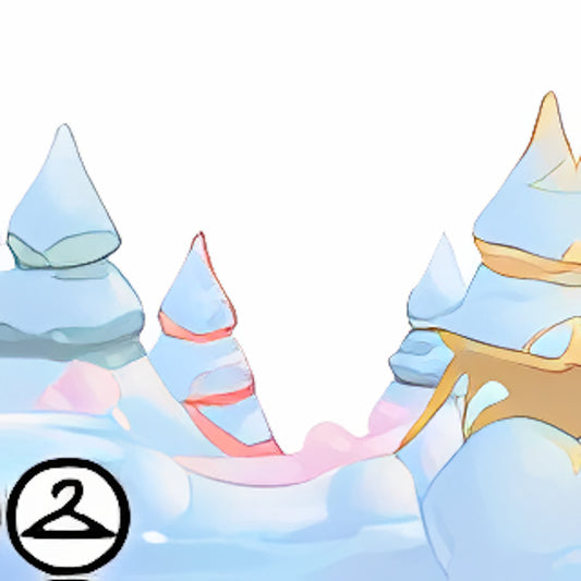 Pastel Winter Trees Foreground