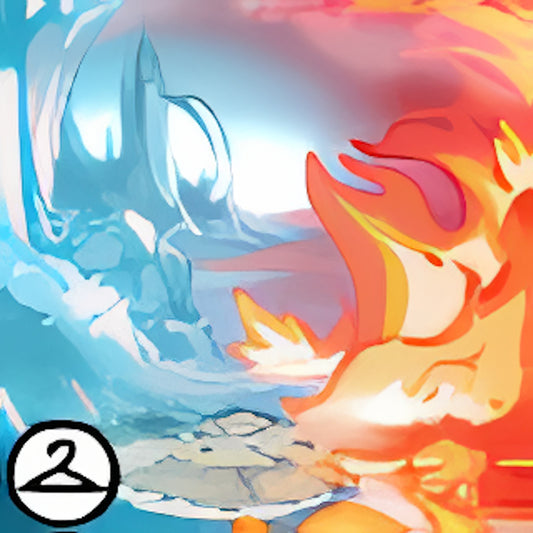 Fire and Ice Background