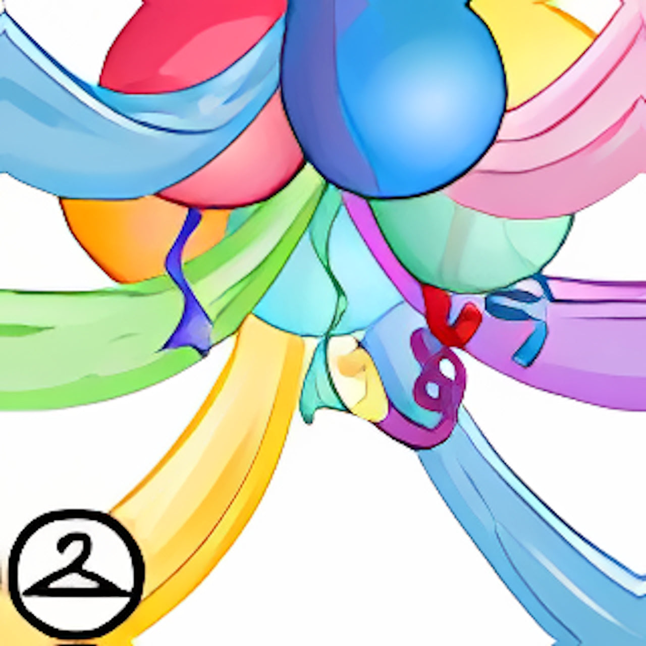 Balloon Centrepiece Garland