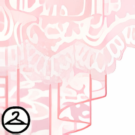 Dyeworks Pink: Lace Curtain Garland