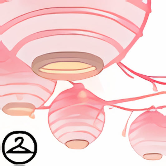 Dusty Pink Lamps Garland