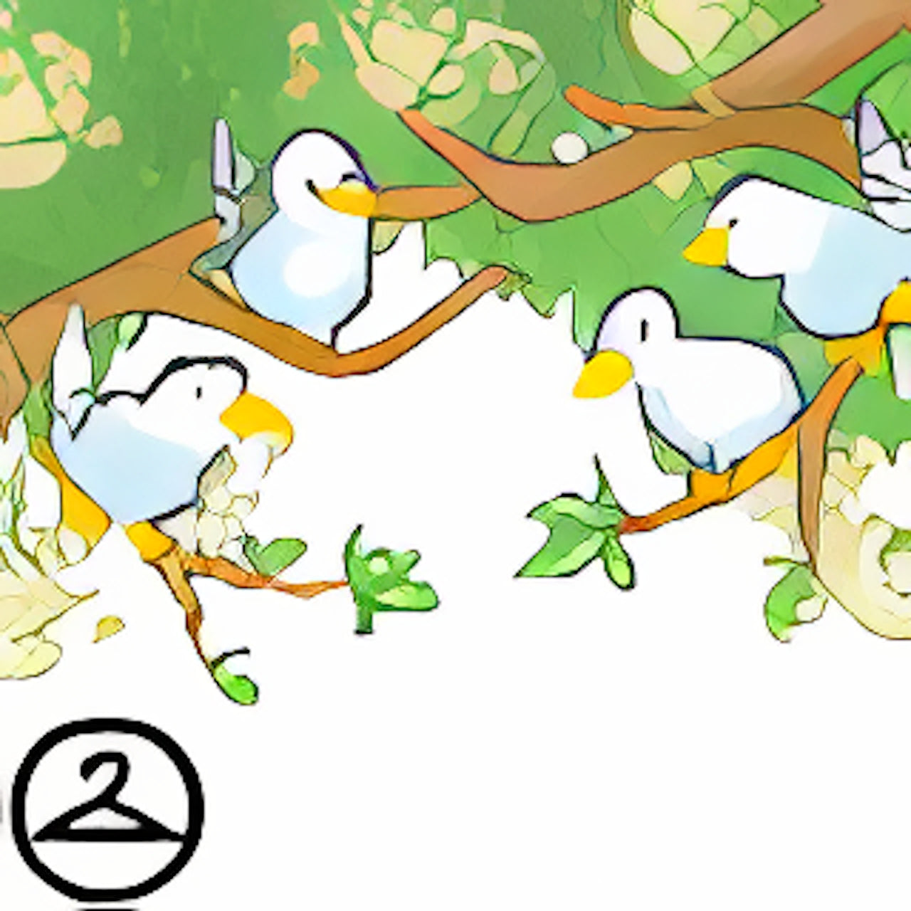 Branch of Singing Weewoos Garland