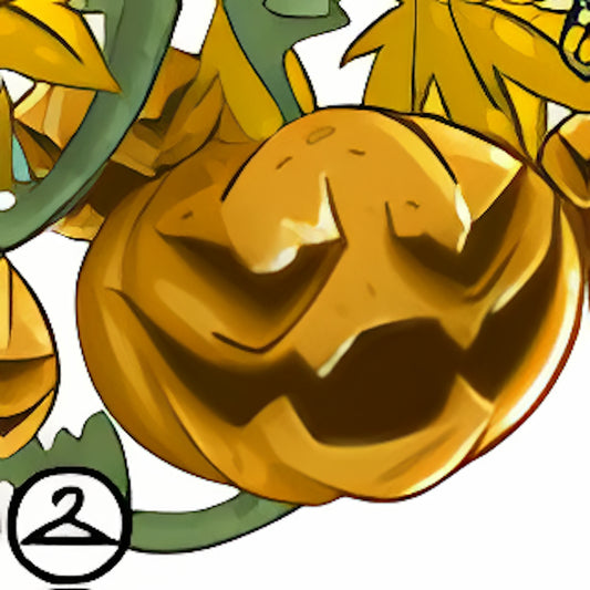 Creepy Glowing Jack-O-Lantern Garland