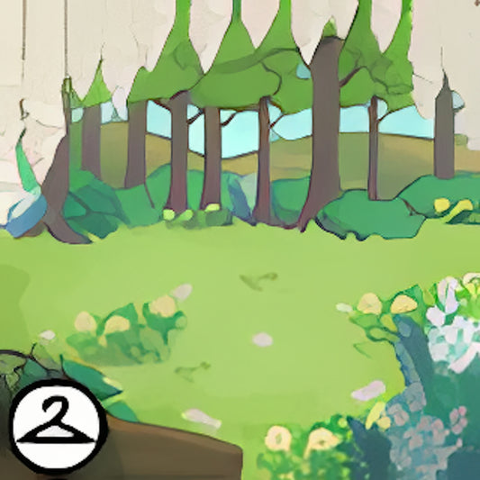 Flowery Forest Background