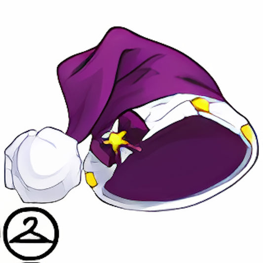 Dyeworks Purple: Oversized Baby Santa Hat