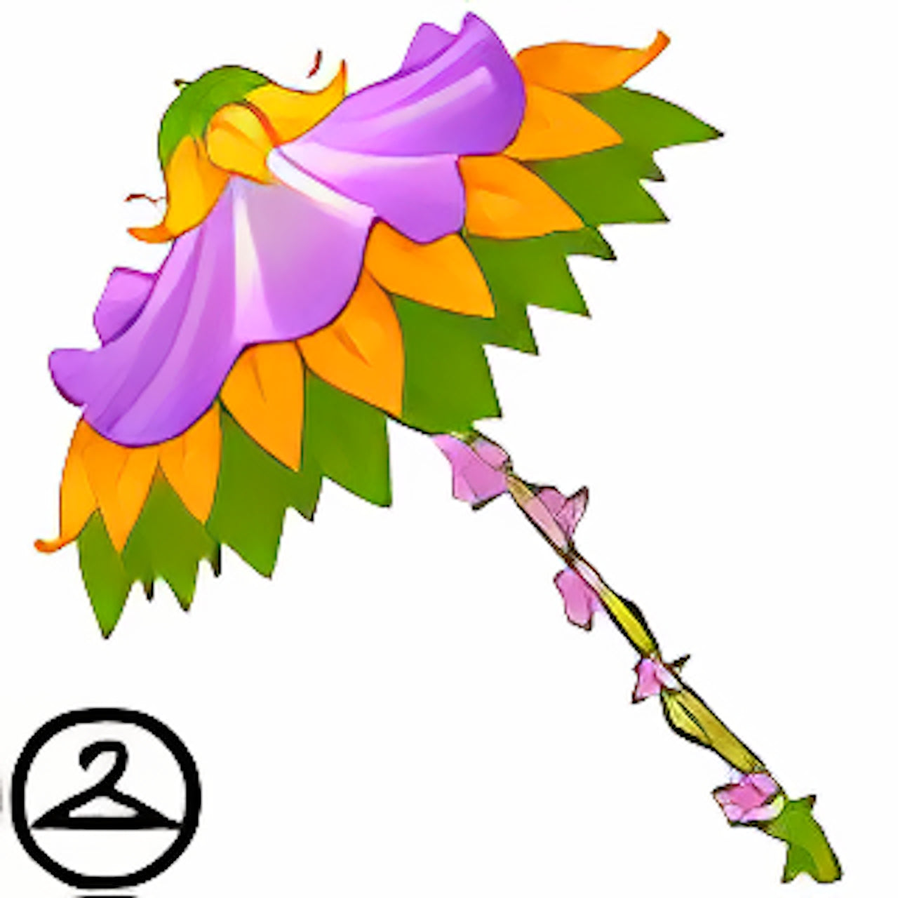 Elegant Flower Parasol