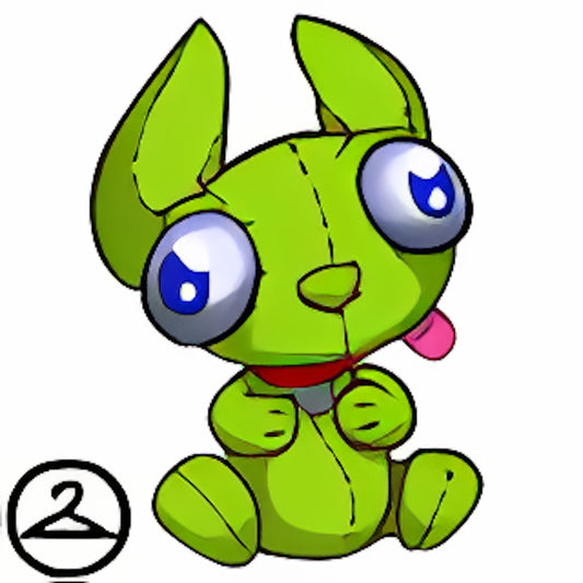 Handheld Green Spardel Plushie