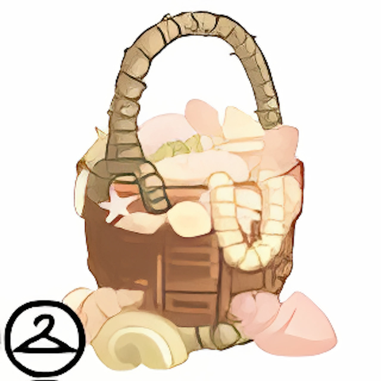 Dyeworks Brown: Maraquan Basket of Seashells