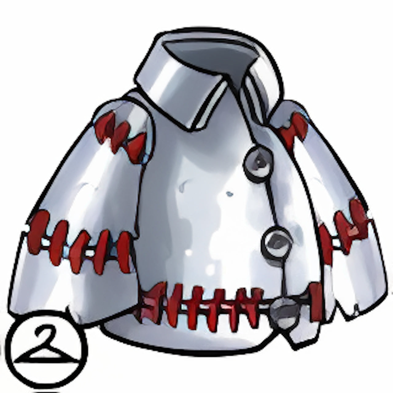 Silk Stitched Metal Jacket