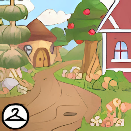 MiniMME19-B: Quaint Wooden Town Background