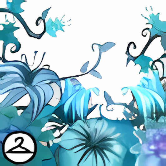 Dyeworks Teal: MME18-S4a: Gothic Blossoms Foreground