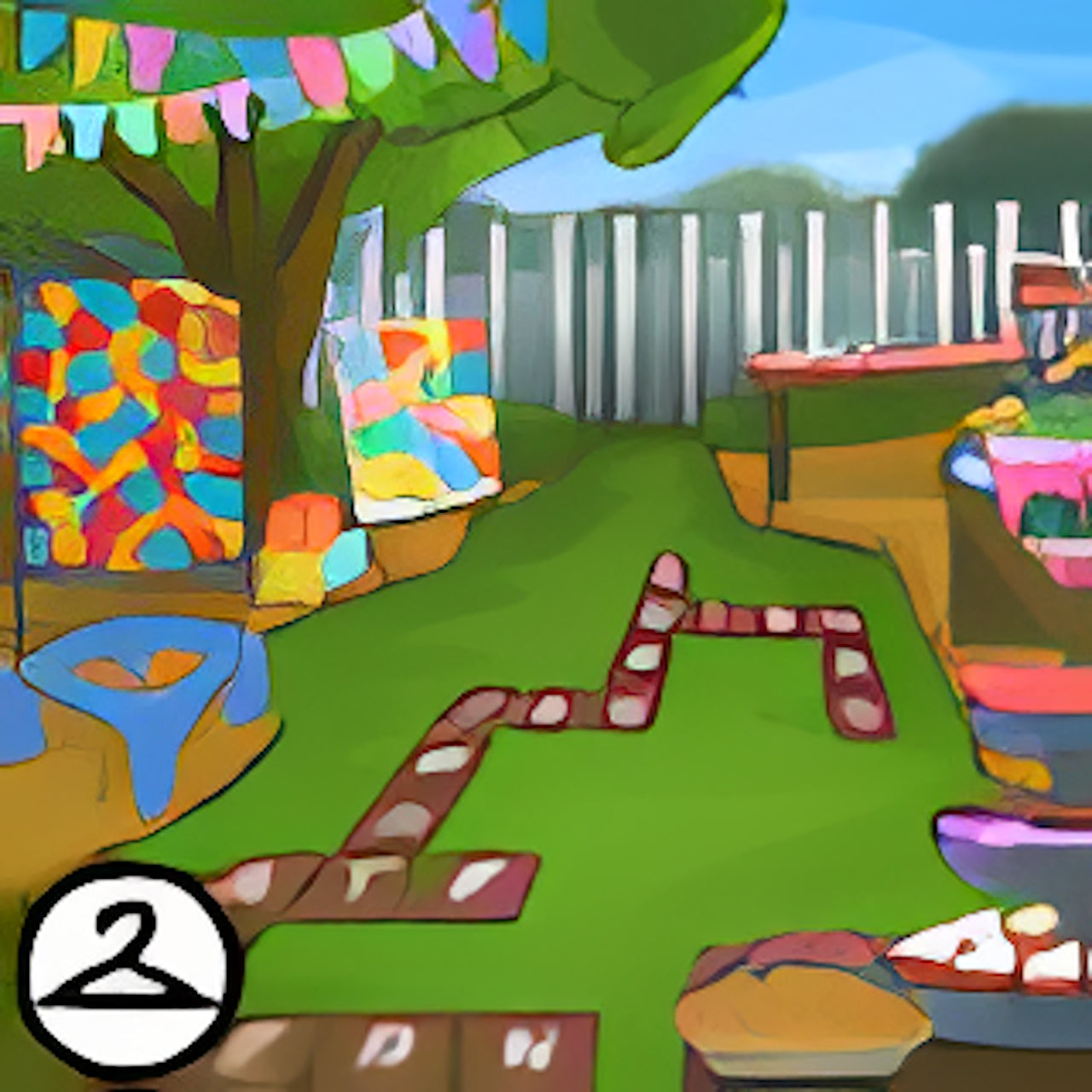 MME23-B: Backyard Party Background