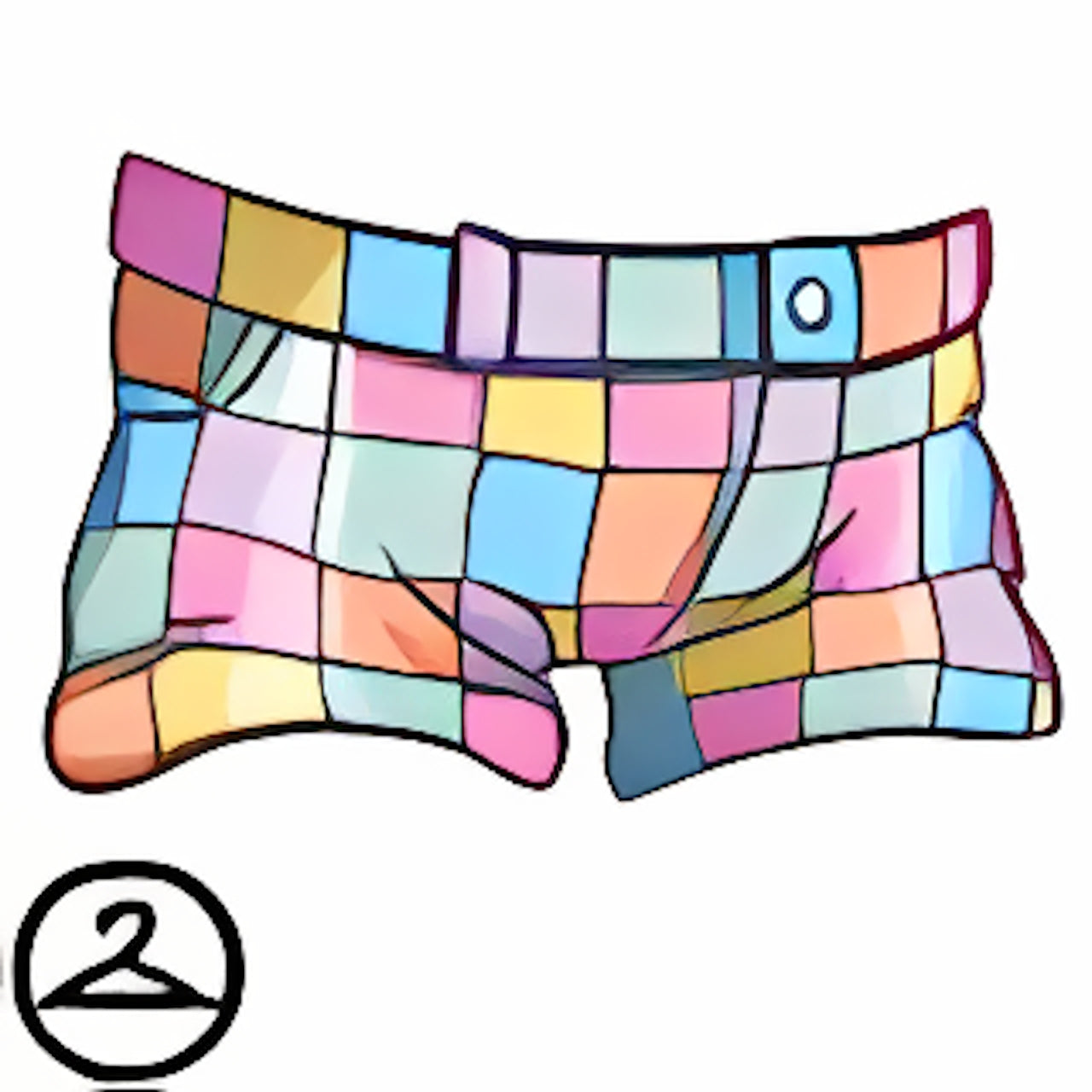 Mutant Rainbow Checkered Pants