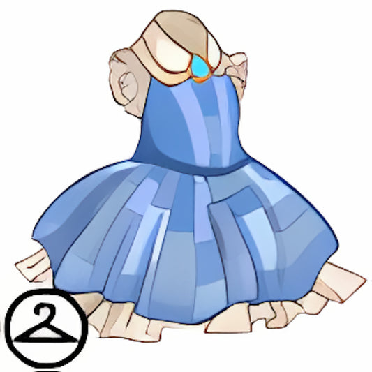 Dyeworks Blue: Green Patchwork Dress