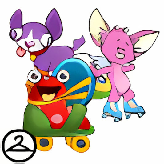 Premium Collectible: Roller Skating Petpets Foreground