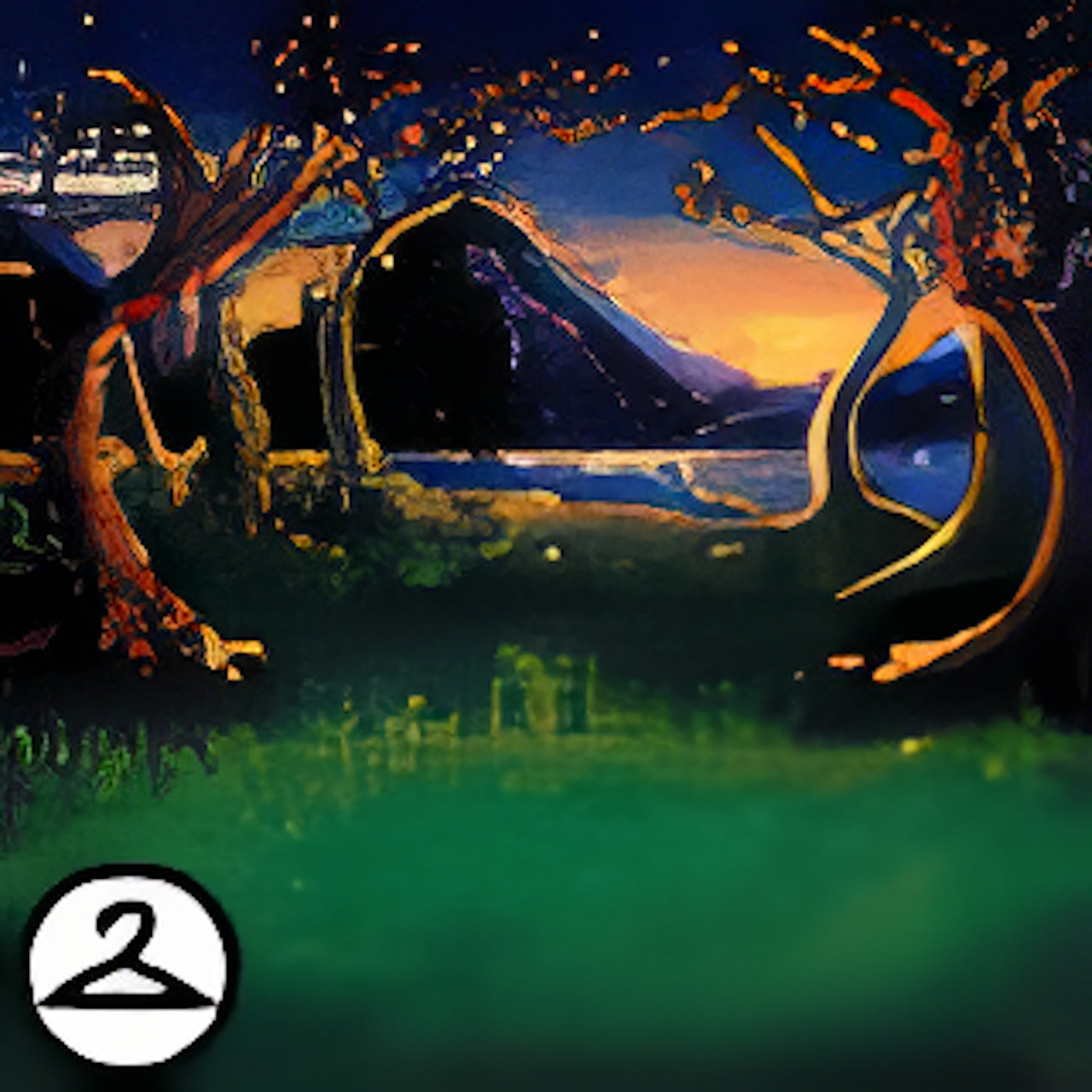 Crayon Path Background