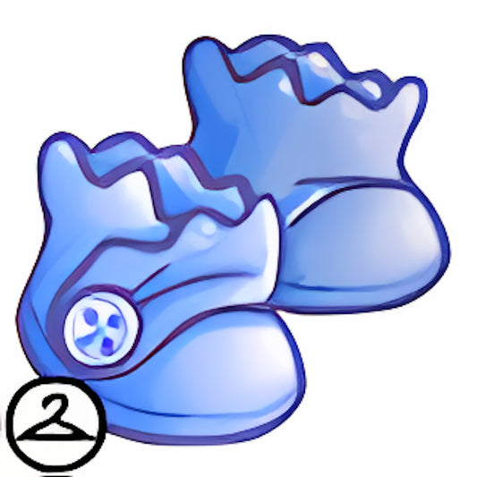 Dyeworks Blue: Baby Button Boots