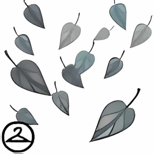 Stormy Ombre Leaf Shower