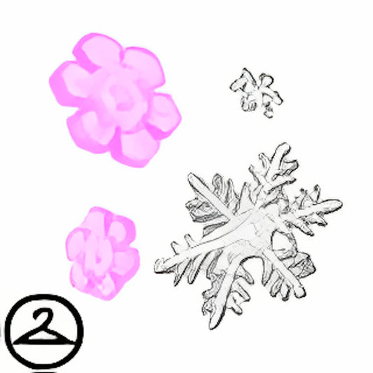 Dyeworks Pink: Snowflake Shower