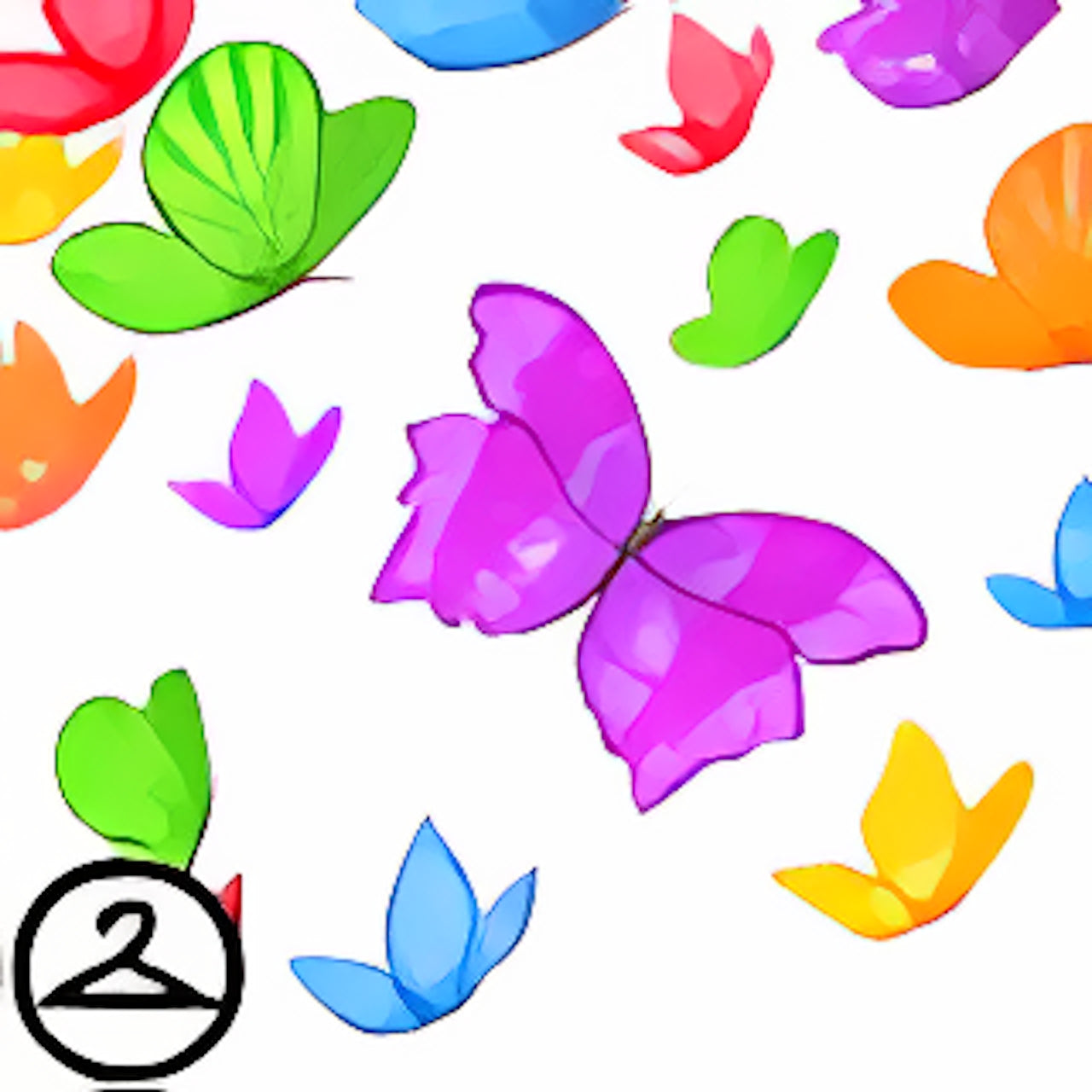 Rainbow Butterfly Shower