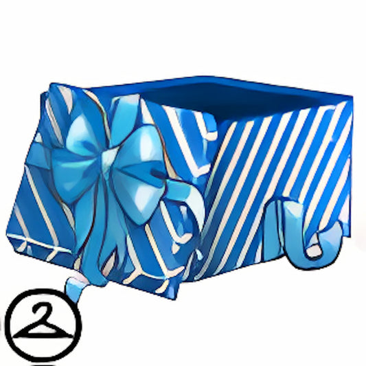Dyeworks Blue: Baby in a Present Box