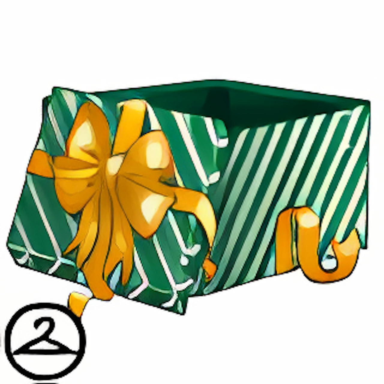 Dyeworks Green: Baby in a Present Box
