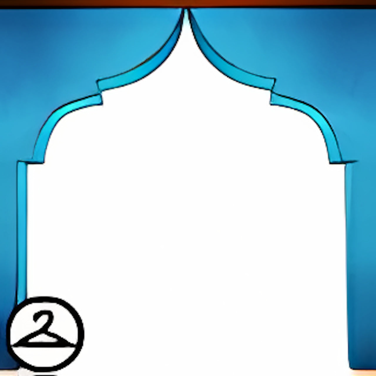 Blue Stone Archway Frame