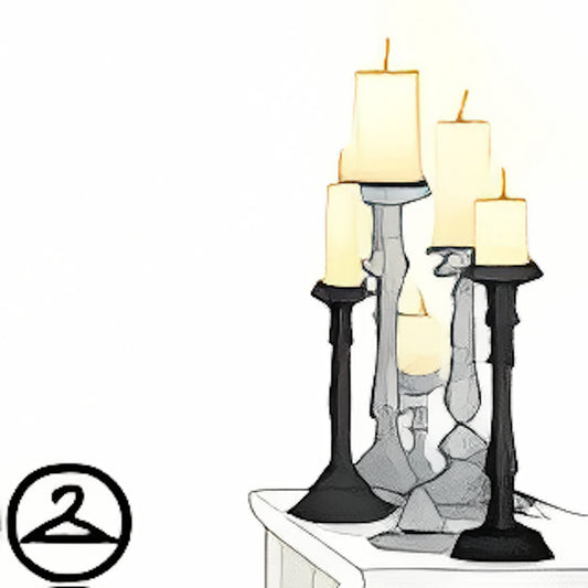 Black & White Candle Stick Foreground