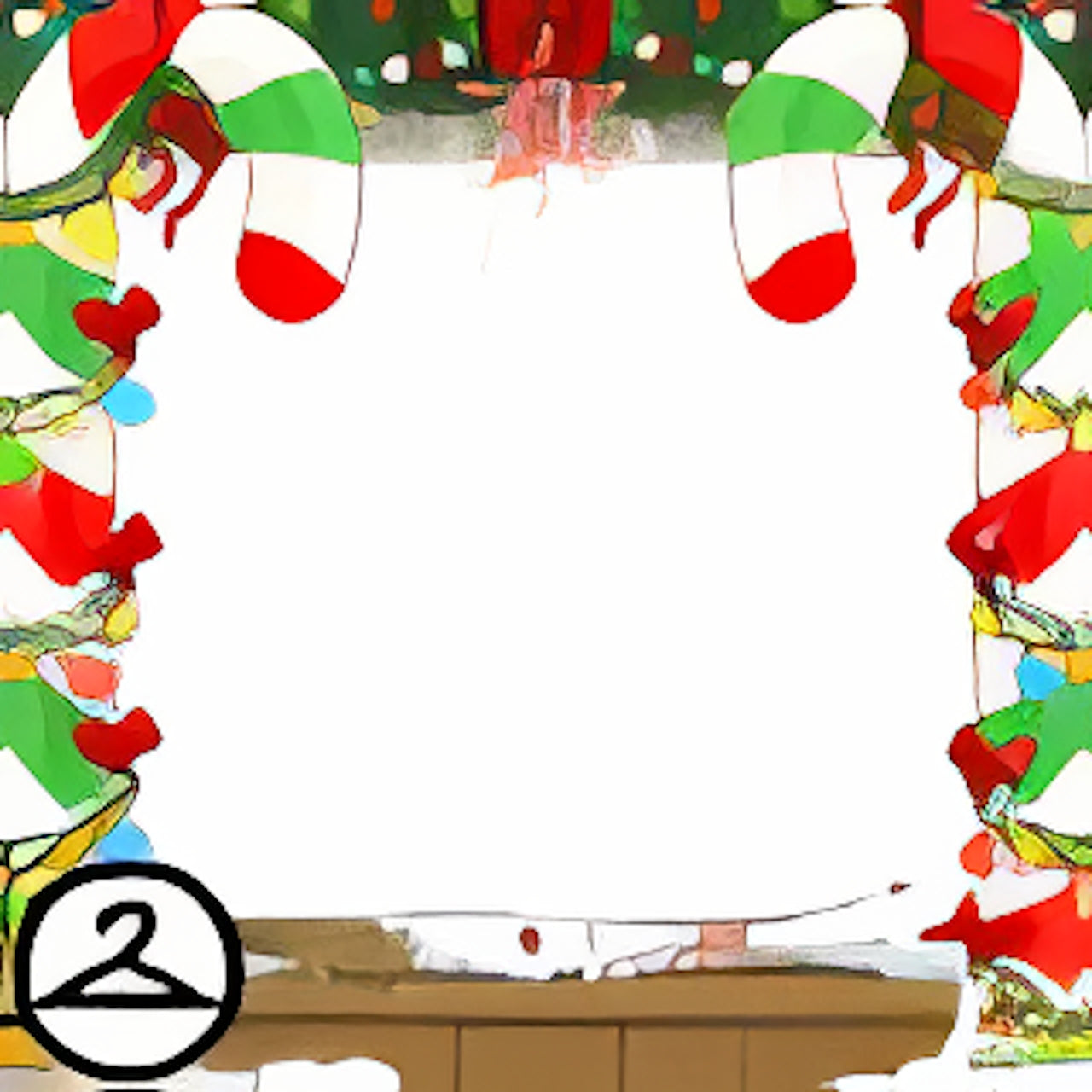 Candy Cane Lane Frame