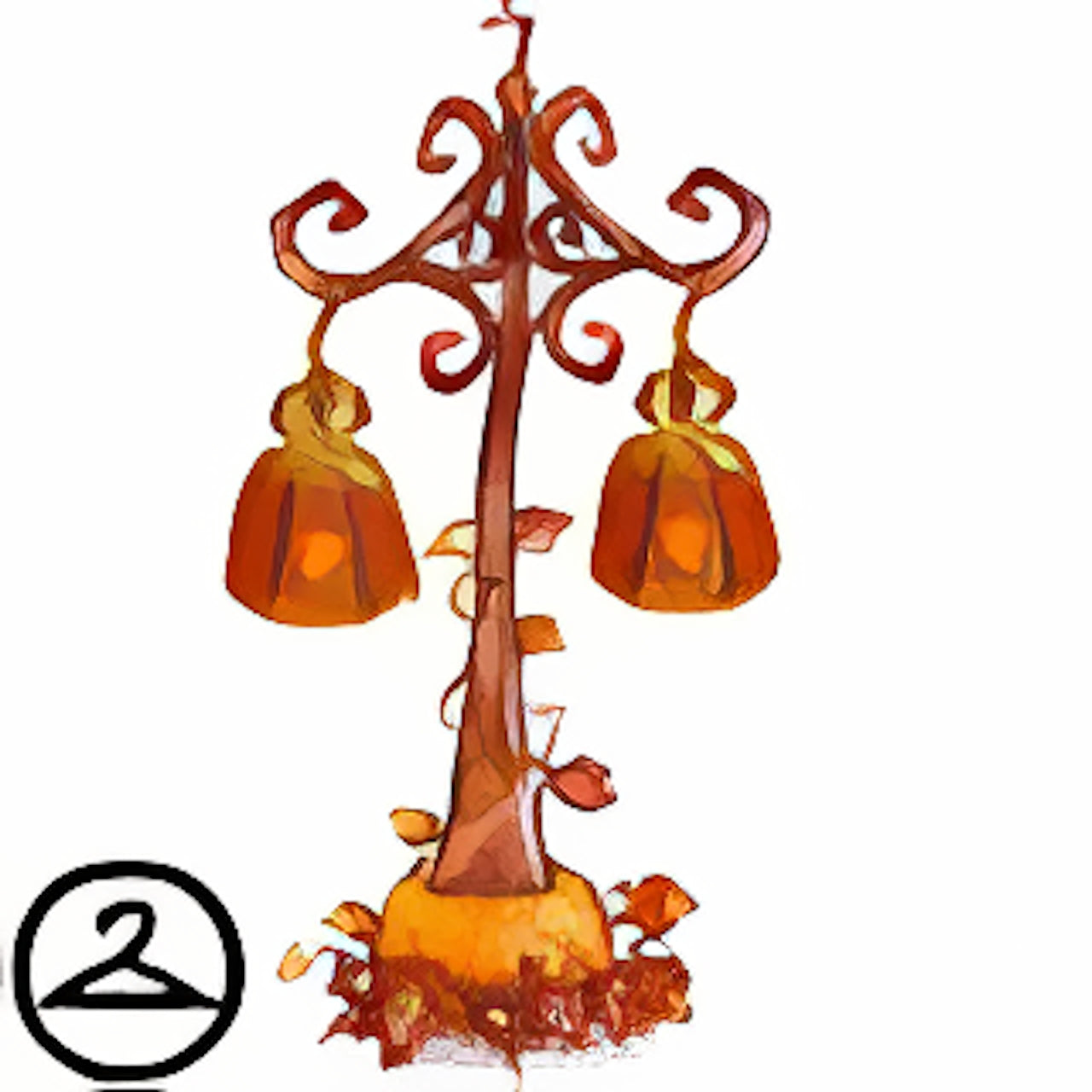 Decorative Autumn Double Street Lamp