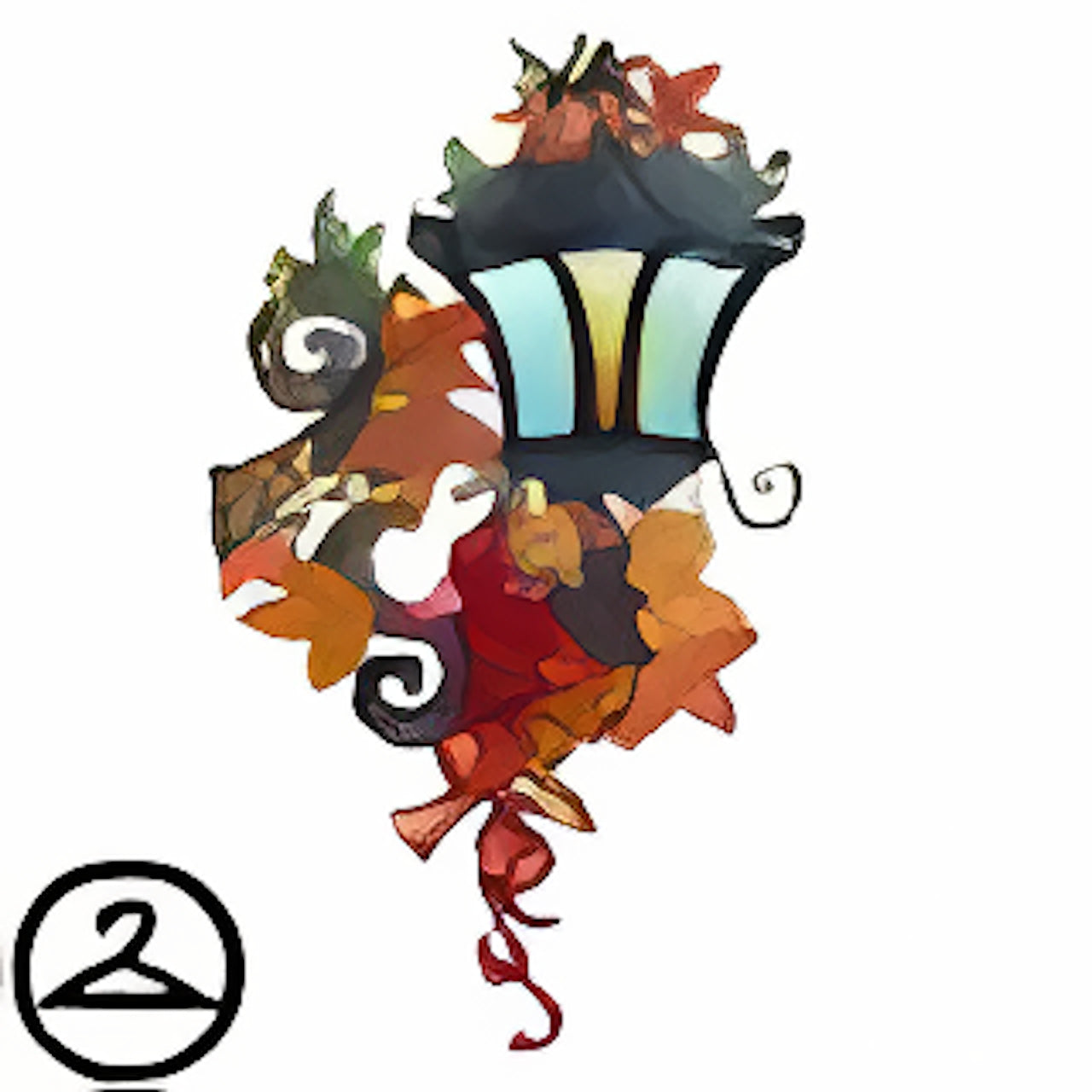 Autumn Leaf Lamp Post