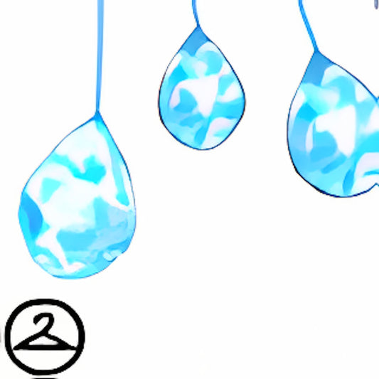 Premium Collectible: Glass Raindrops Suncatcher Garland