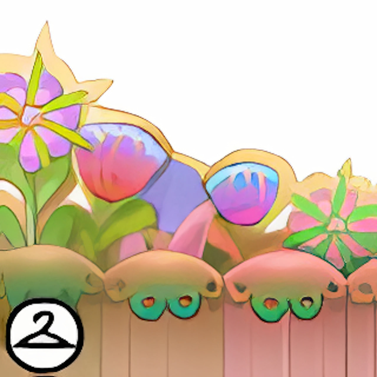 Fabric Flowers Foreground