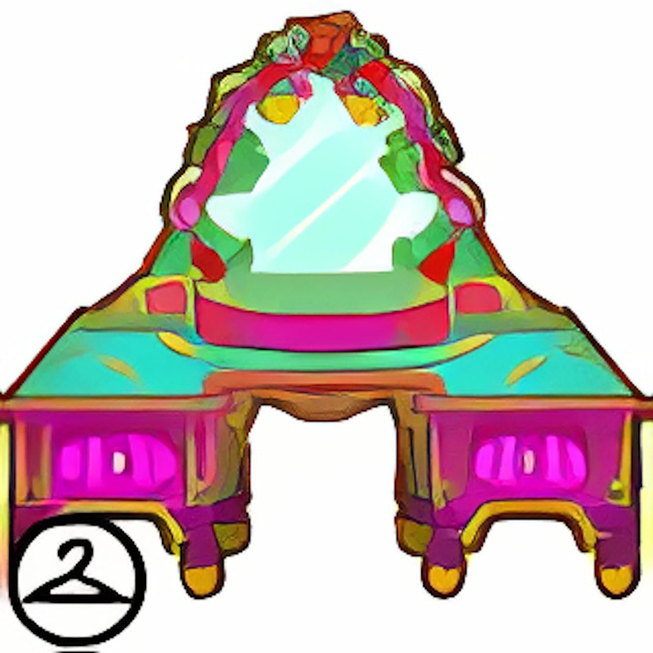 Jewel Toned Vanity