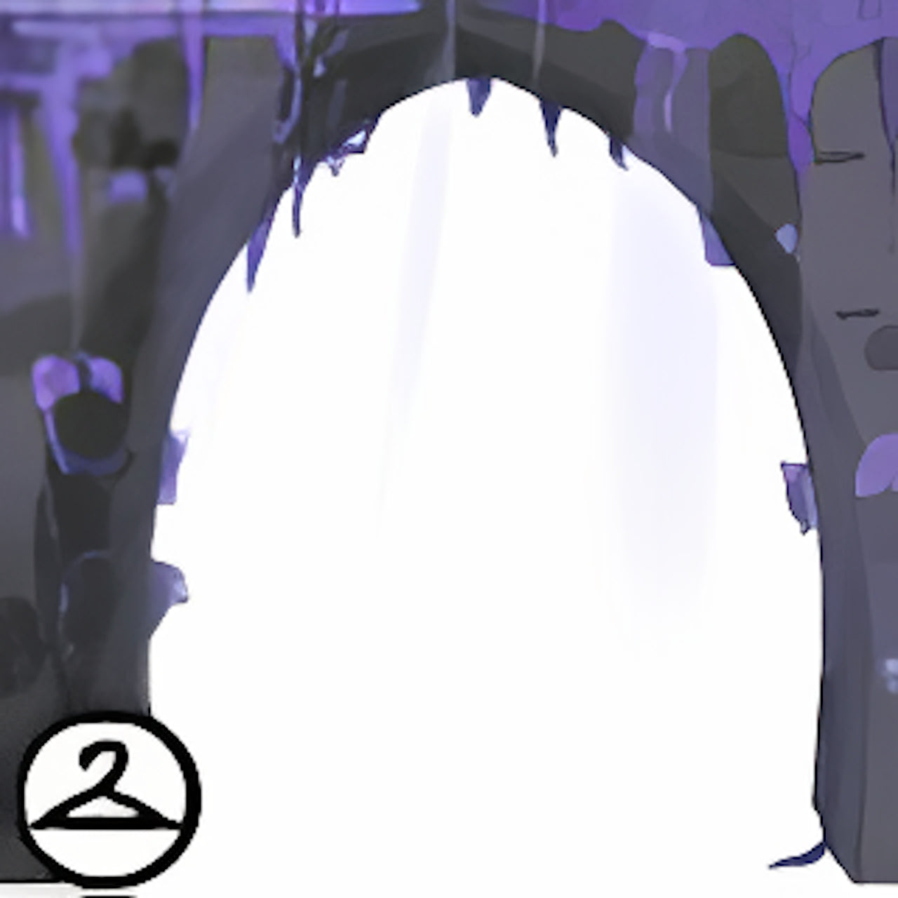 Dyeworks Void Black: Mossy Archway Garland