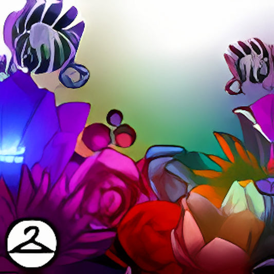Dark Prismatic Flowers Foreground