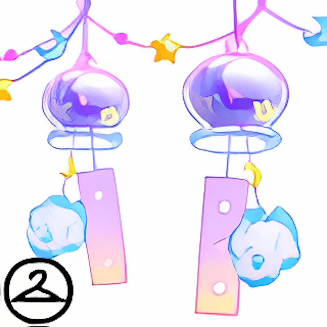 Snowbunny Galaxy Garland