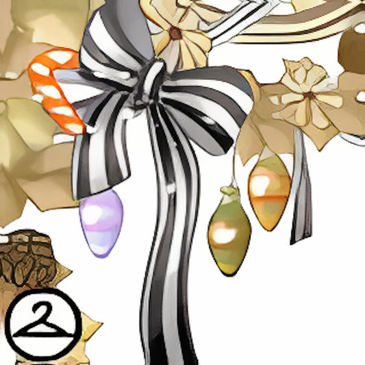 Striped Ornament Garland