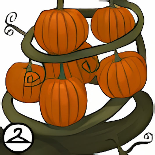 Swirling Stack of Pumpkins