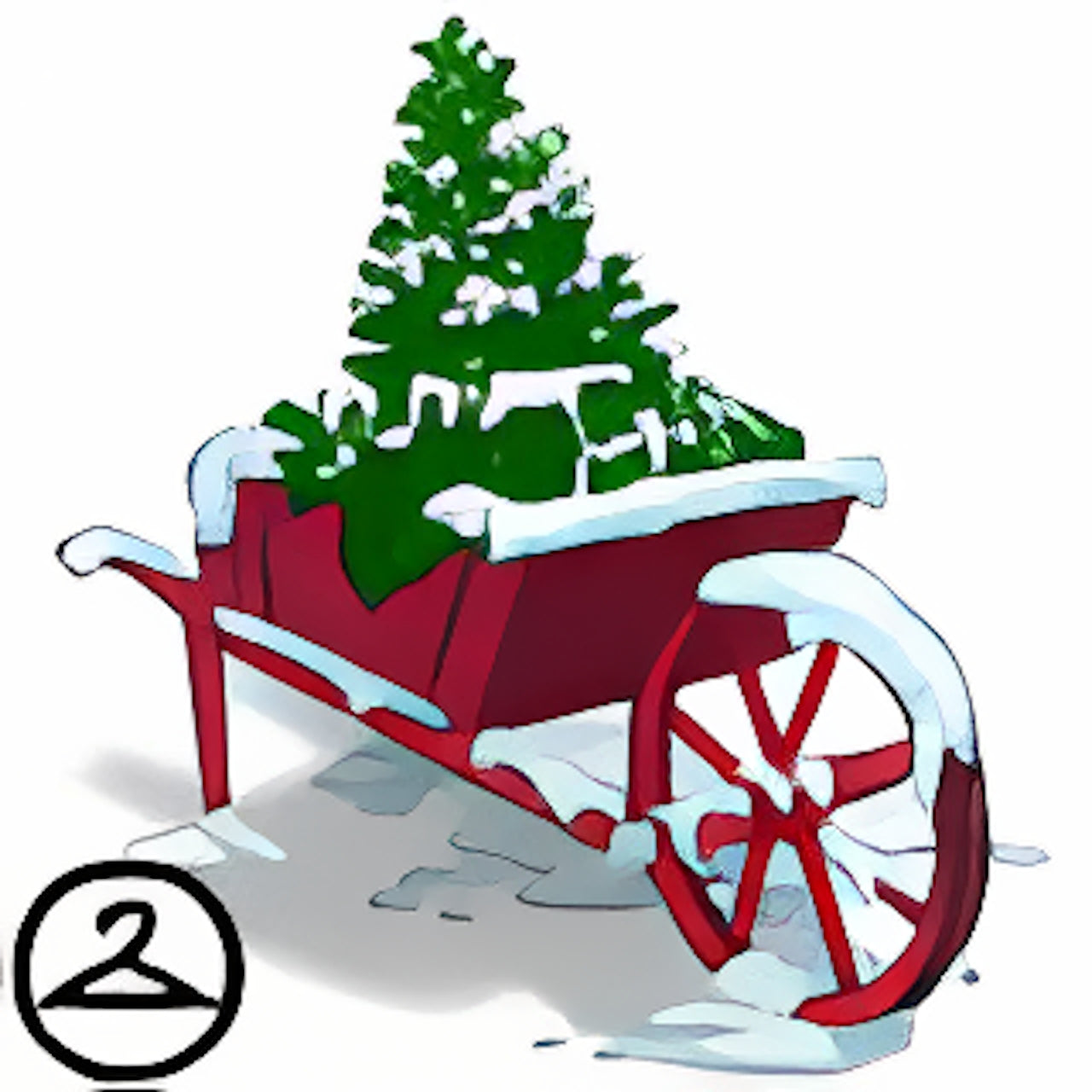 Tree in a Wheelbarrow Trinket