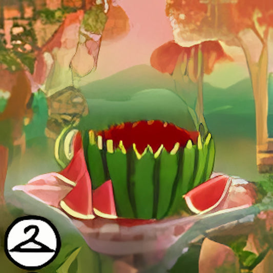 Living in Watermelon Foreground and Background