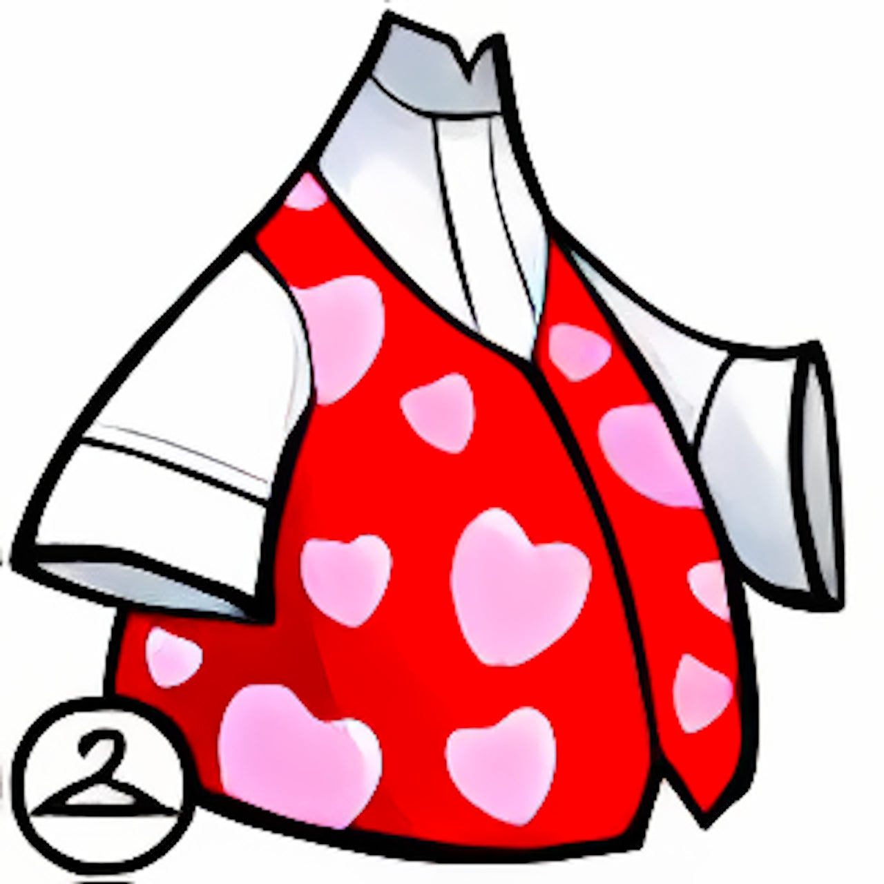 Red Heart Vest and Shirt