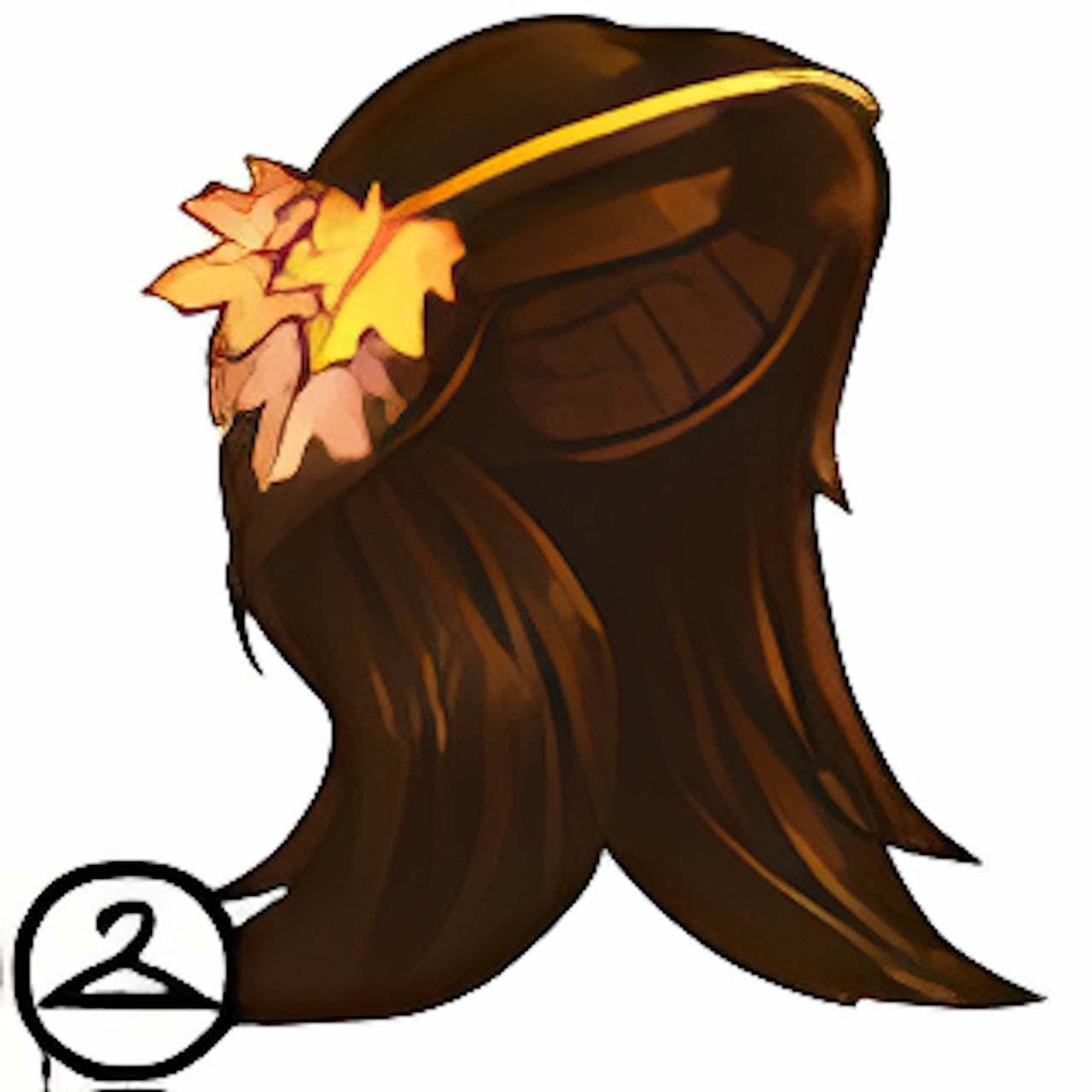 Long Brown Autumn Wig