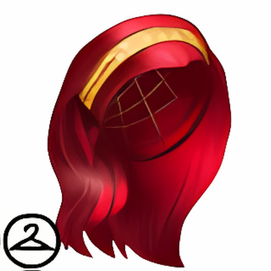 Red Ribbon Wig