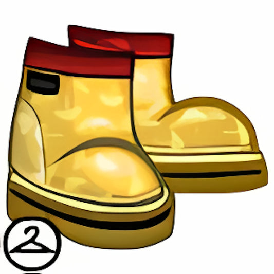 Yellow Splashing Boots